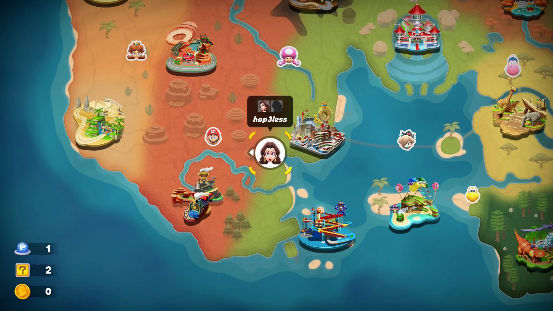 Khám phá môi trường rộng lớn nhưng còn hạn chế trong chế độ Free Roam của Mario Kart World