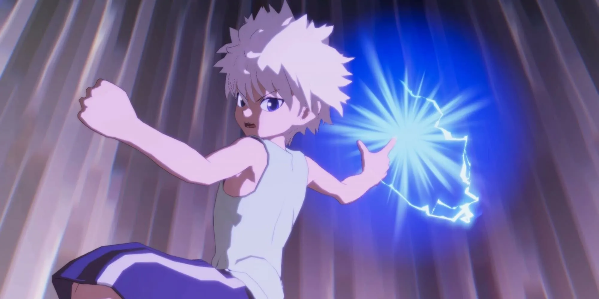 Killua trong game đối kháng Hunter x Hunter: Nen x Impact với đồ họa gây tranh cãi
