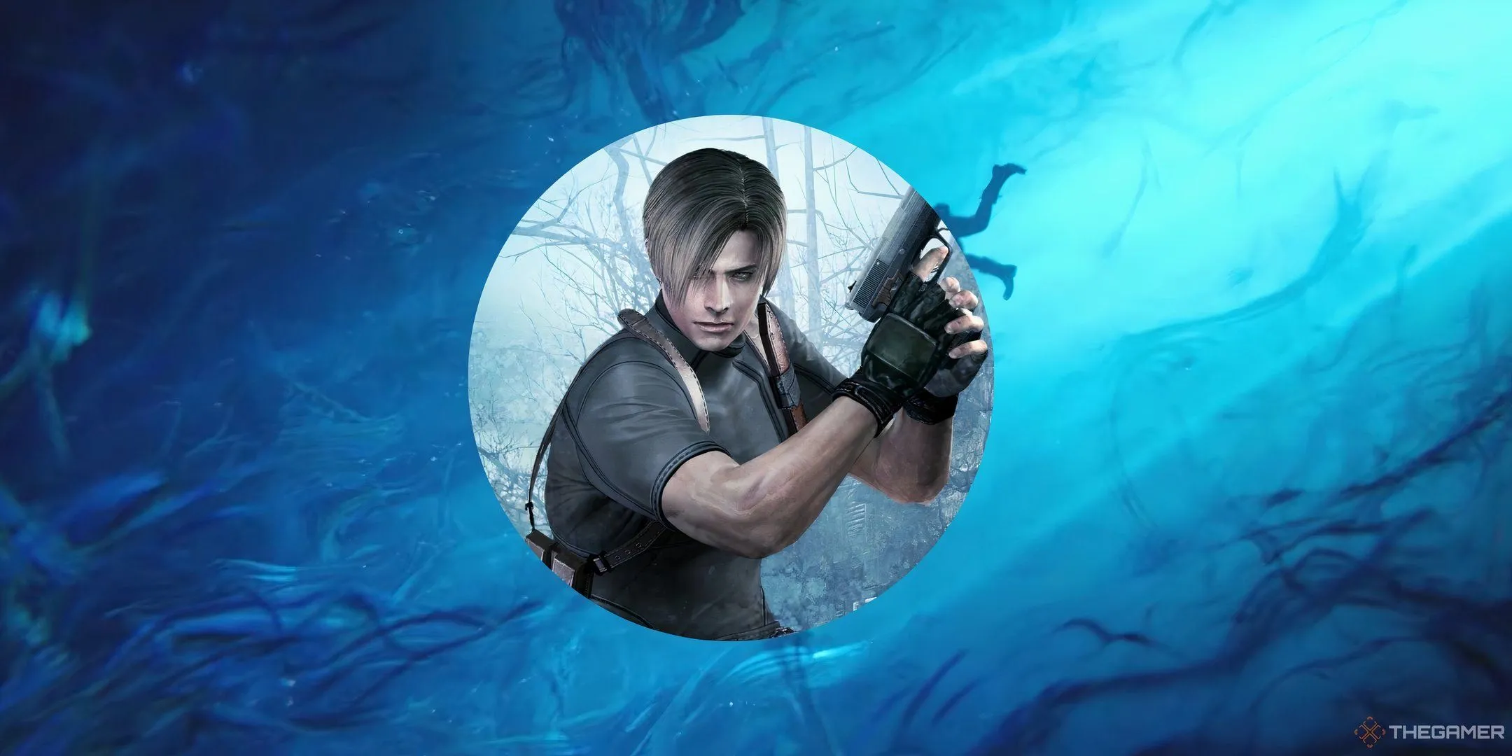 Leon S. Kennedy từ Resident Evil đứng trước cảnh biển, gợi nhắc sự thay đổi thể loại trong quá trình phát triển game