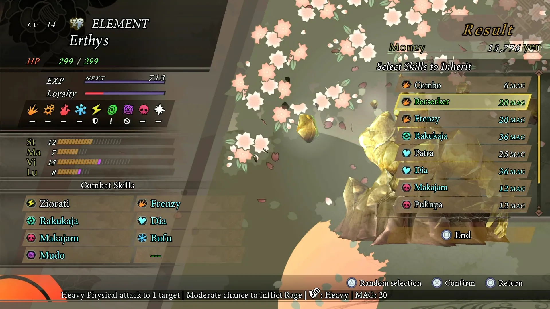 Một con quỷ mới được tạo ra sau khi hợp nhất trong RAIDOU Remastered