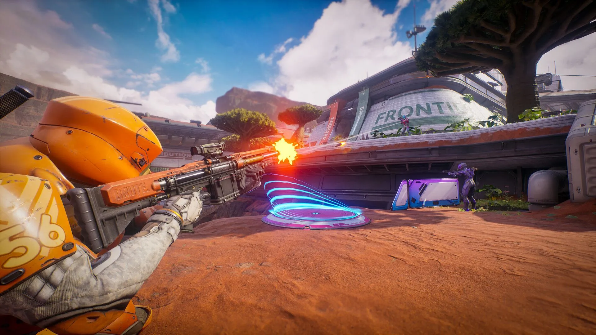 Một góc nhìn cận cảnh hành động mãn nhãn trong Splitgate 2, nhấn mạnh đồ họa và lối chơi nhanh