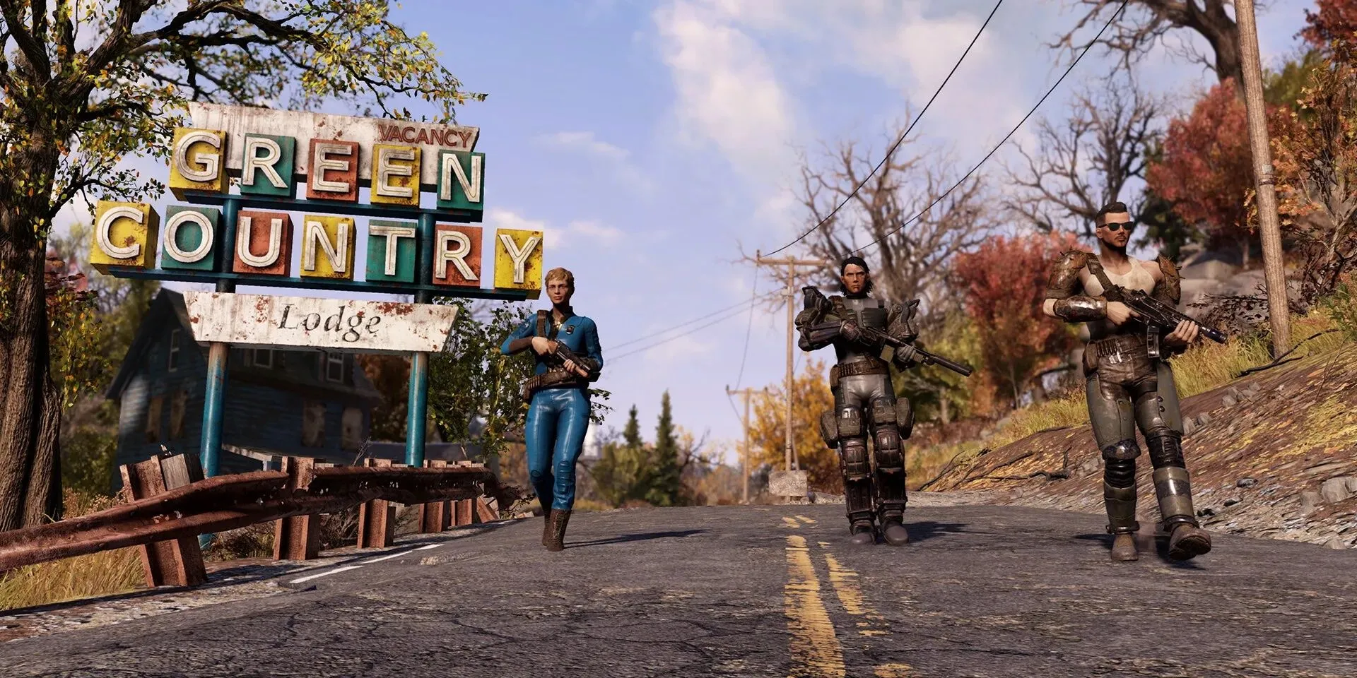 Người chơi Fallout 76 khám phá vùng đất hoang tàn, thể hiện sự đa dạng của cộng đồng game online của Bethesda.