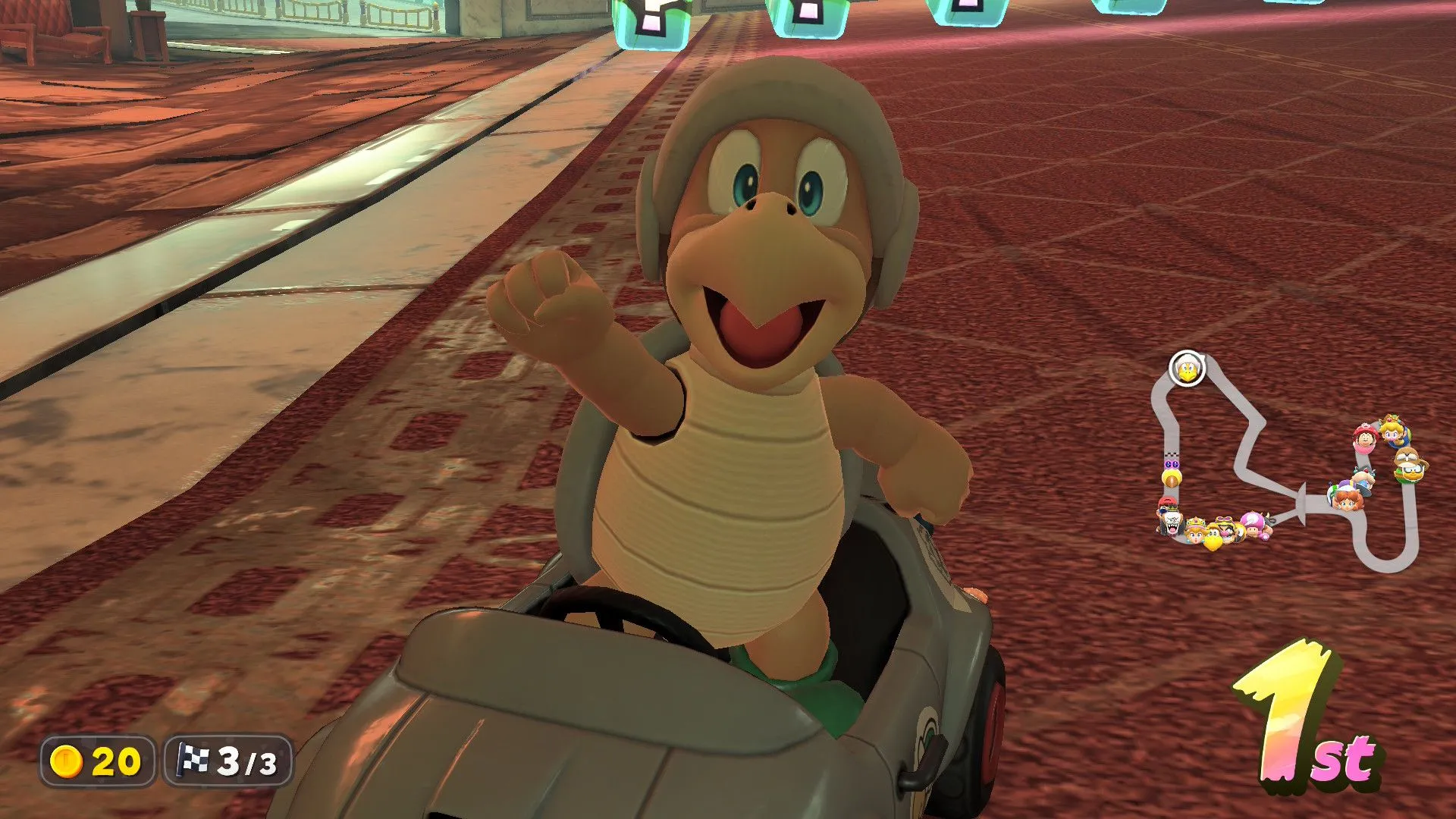 Nhân vật Hammer Bro sẵn sàng đua trong Mario Kart World