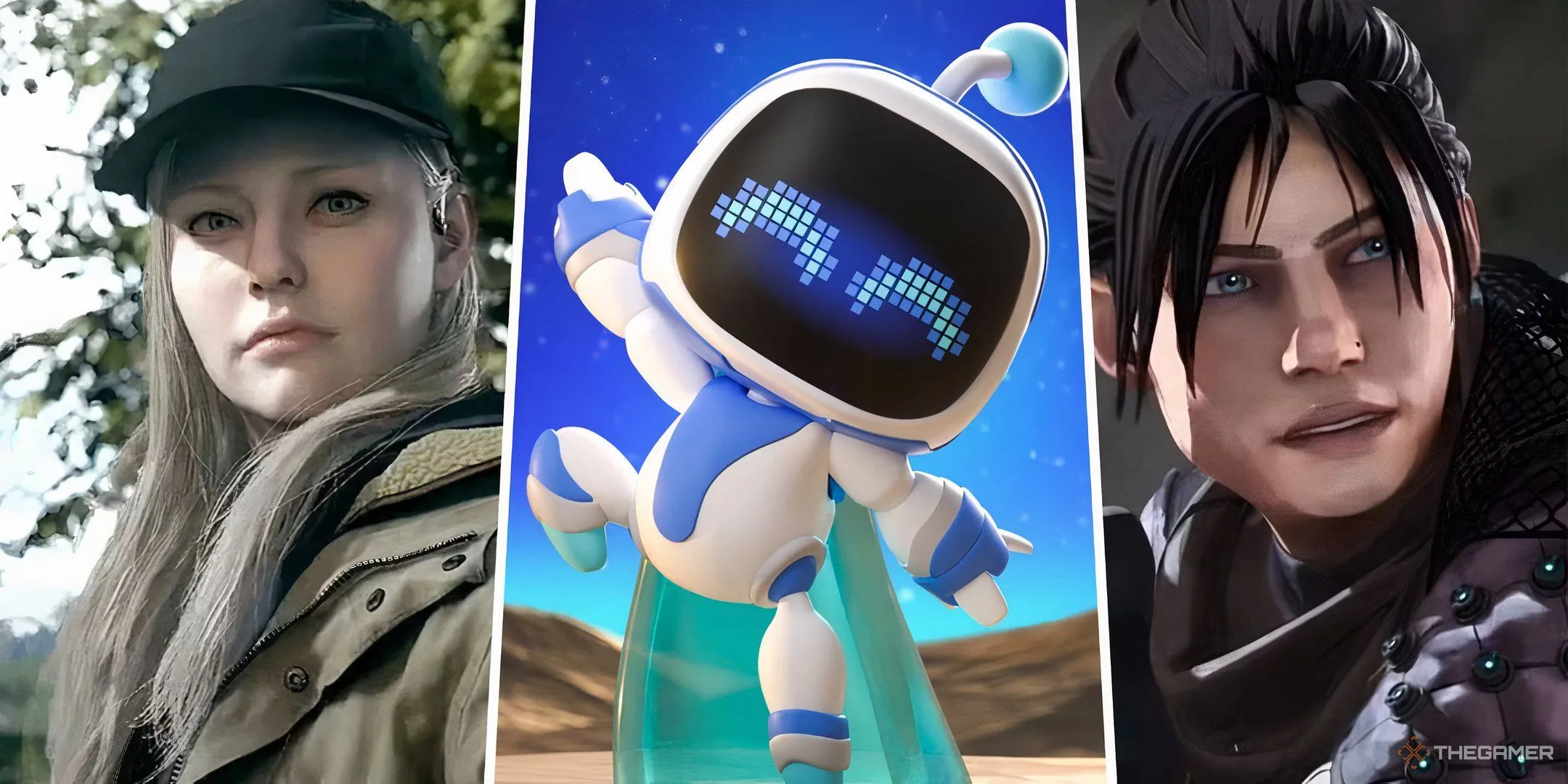 Nhân vật từ Resident Evil, Astro Bot và Apex Legends thể hiện sự phong phú của các thể loại game