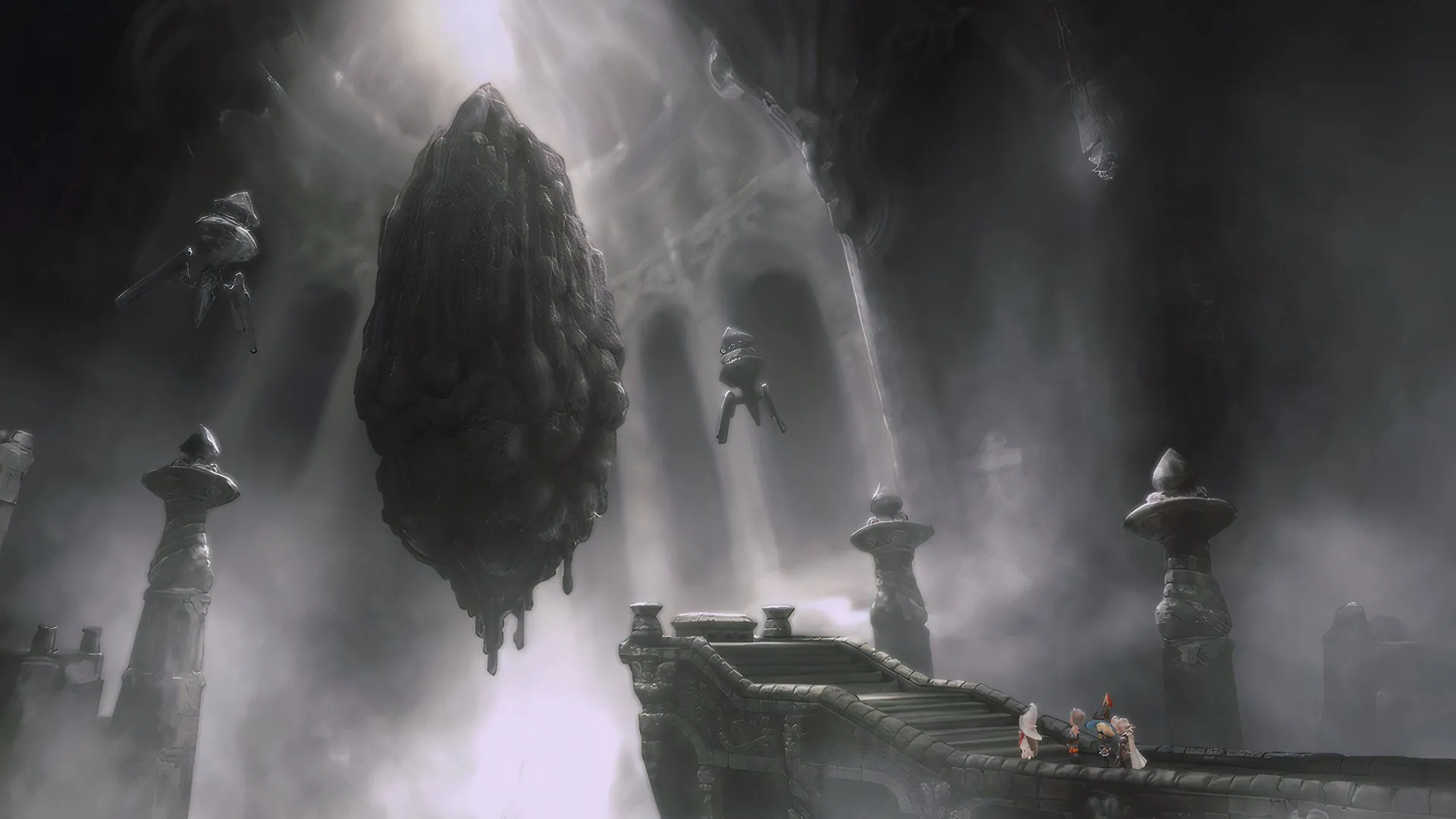 Pha lê nguyên tố, biểu tượng quan trọng trong cốt truyện của Bravely Default, được thể hiện rõ nét trong bản HD Remaster