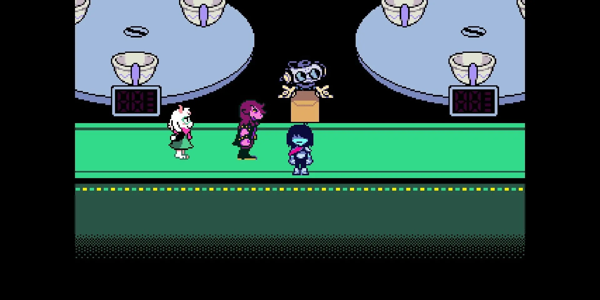 Phòng Trà Teacup trong game Deltarune, tựa game dẫn đầu doanh số eShop Switch 2.