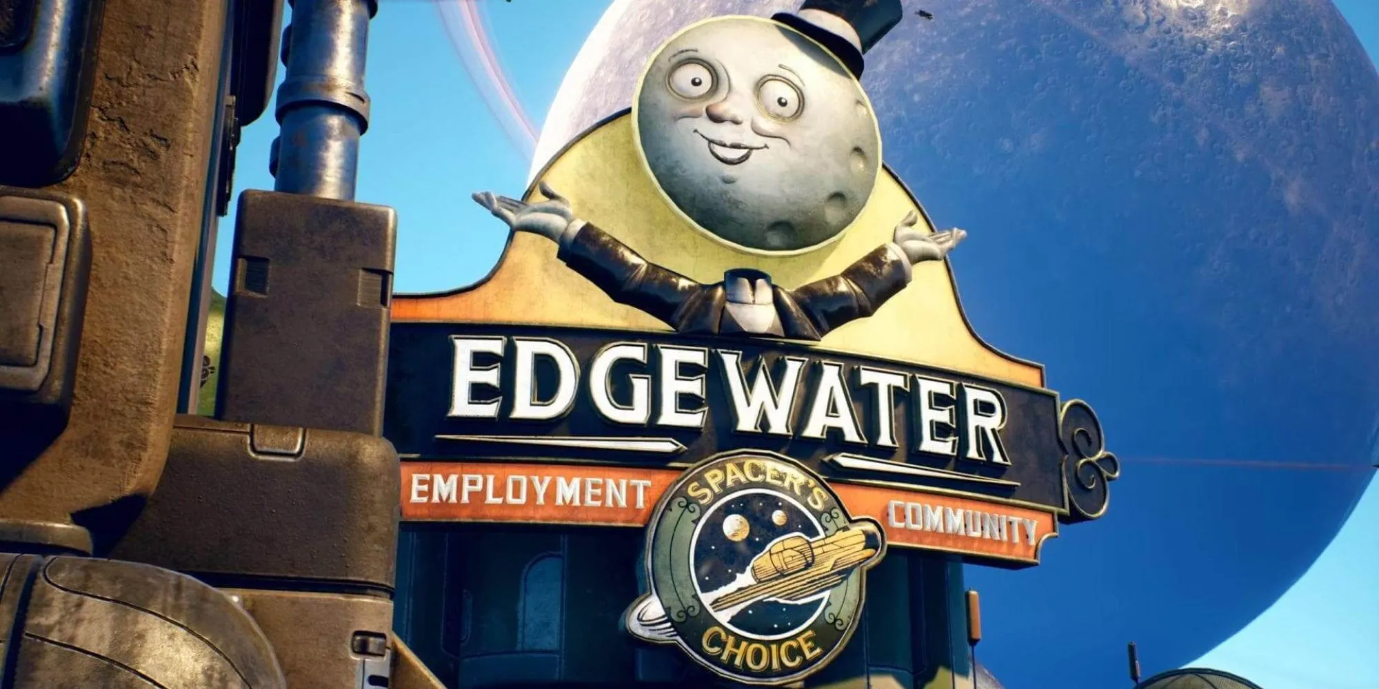 Thành phố Edgewater trong The Outer Worlds, bối cảnh RPG khoa học viễn tưởng