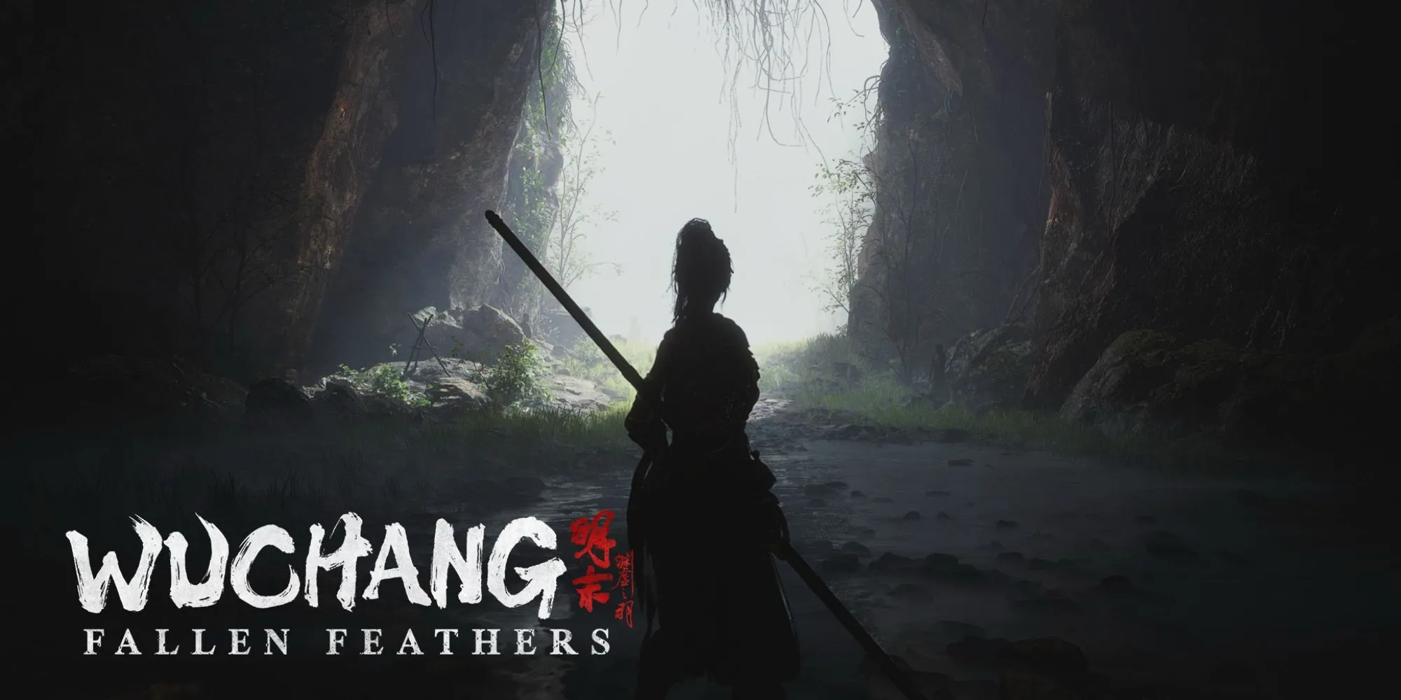 Wuchang Fallen Feathers: Cận cảnh nhân vật sử dụng vũ khí giáo trong trận chiến, làm nổi bật hệ thống chiến đấu đa dạng và đẹp mắt của game.