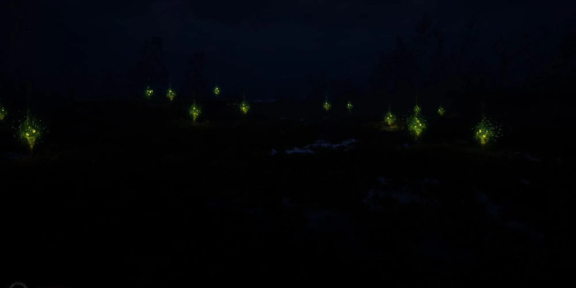 Ảo ảnh kinh hoàng và ánh sáng kỳ lạ tại khu vực Wandering Lights Zaton về đêm trong STALKER 2