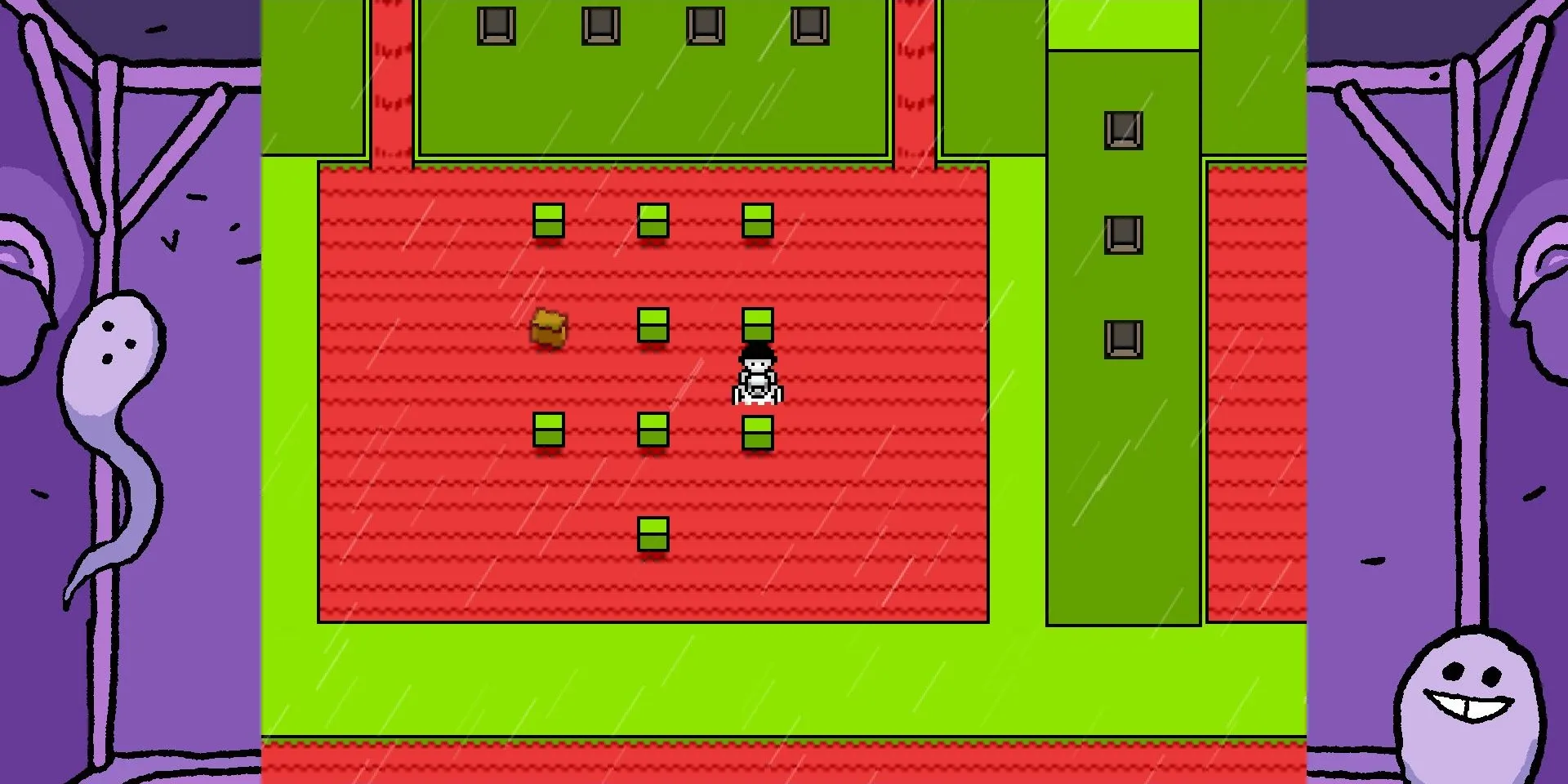 Bàn phím khối lập phương bí ẩn liên quan đến câu đố Pedalo trong khu vực Alma của game OFF