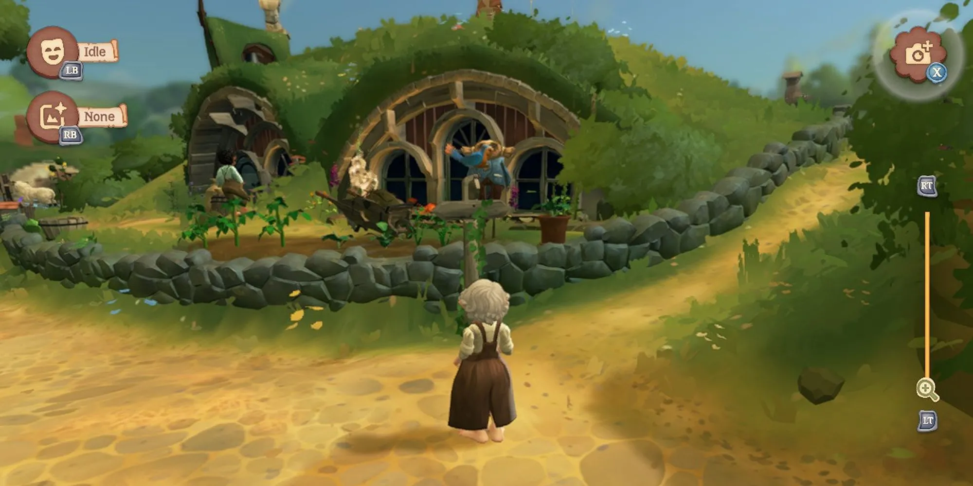 Cảnh quan môi trường tuyệt đẹp trong Tales of the Shire với phong cách đồ họa màu nước, dù còn vấn đề hiệu suất.