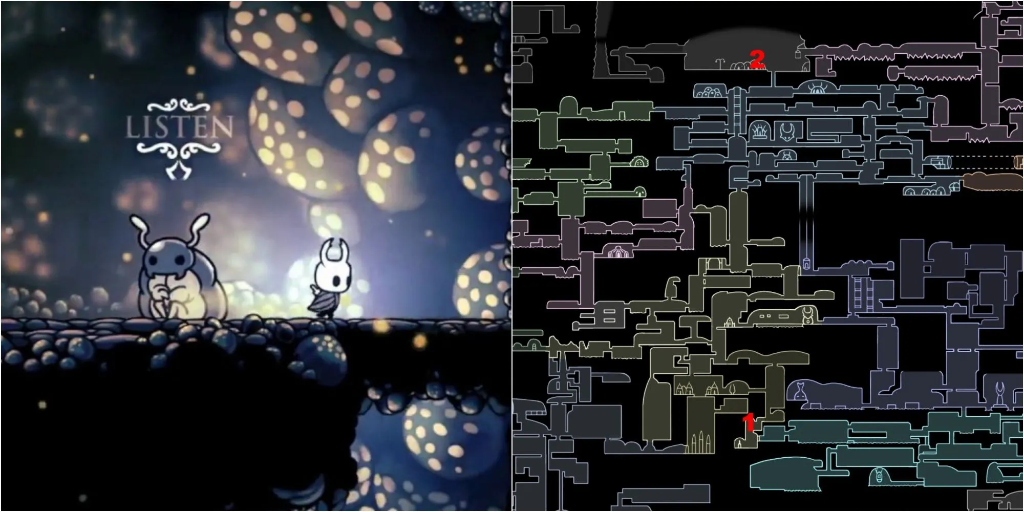 Cứu Bretta ở Fungal Wastes để nhận Mảnh Mặt Nạ tại Dirtmouth Hollow Knight
