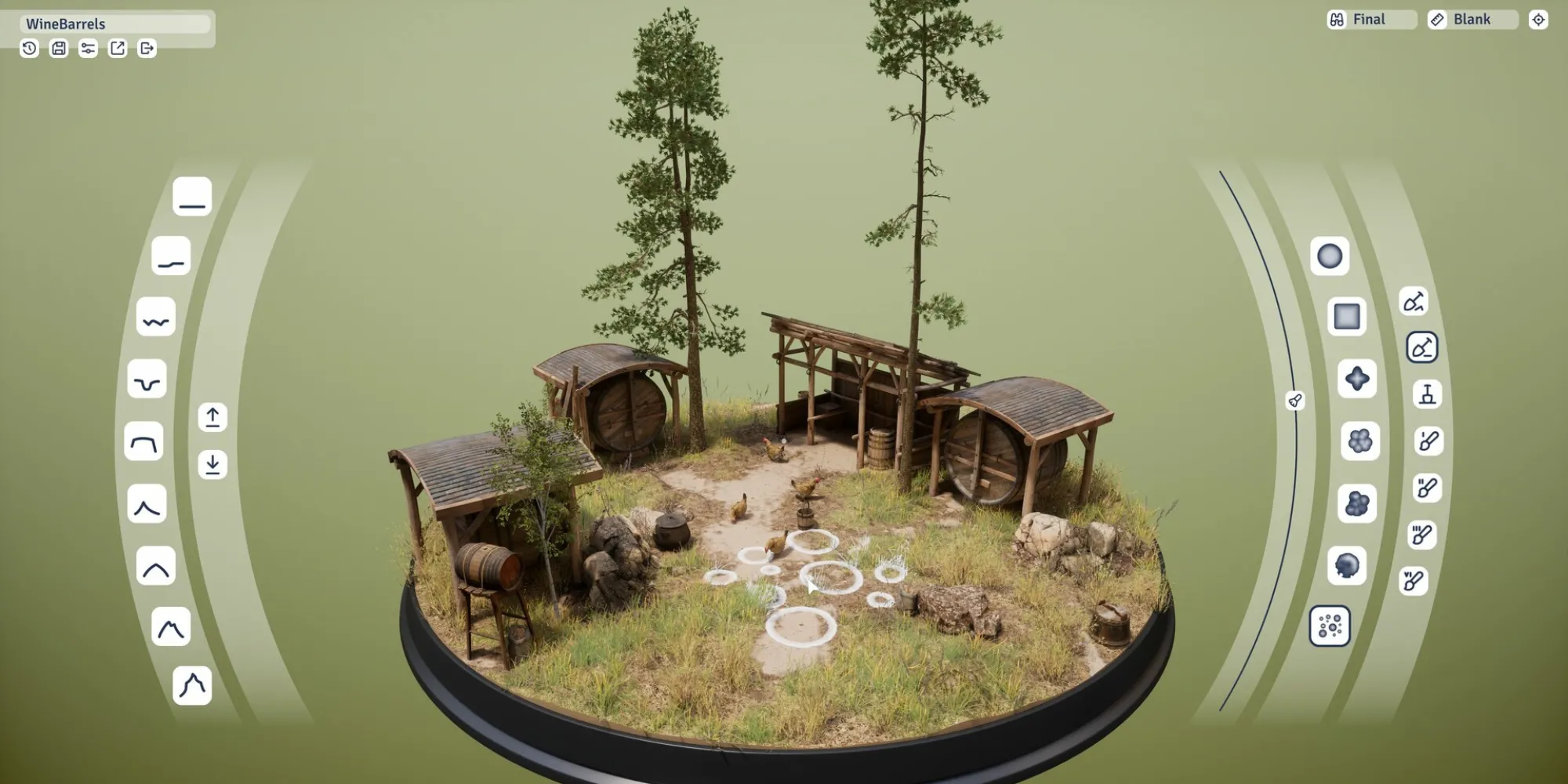 Game xây dựng diorama Outside The Blocks với nhiều chi tiết