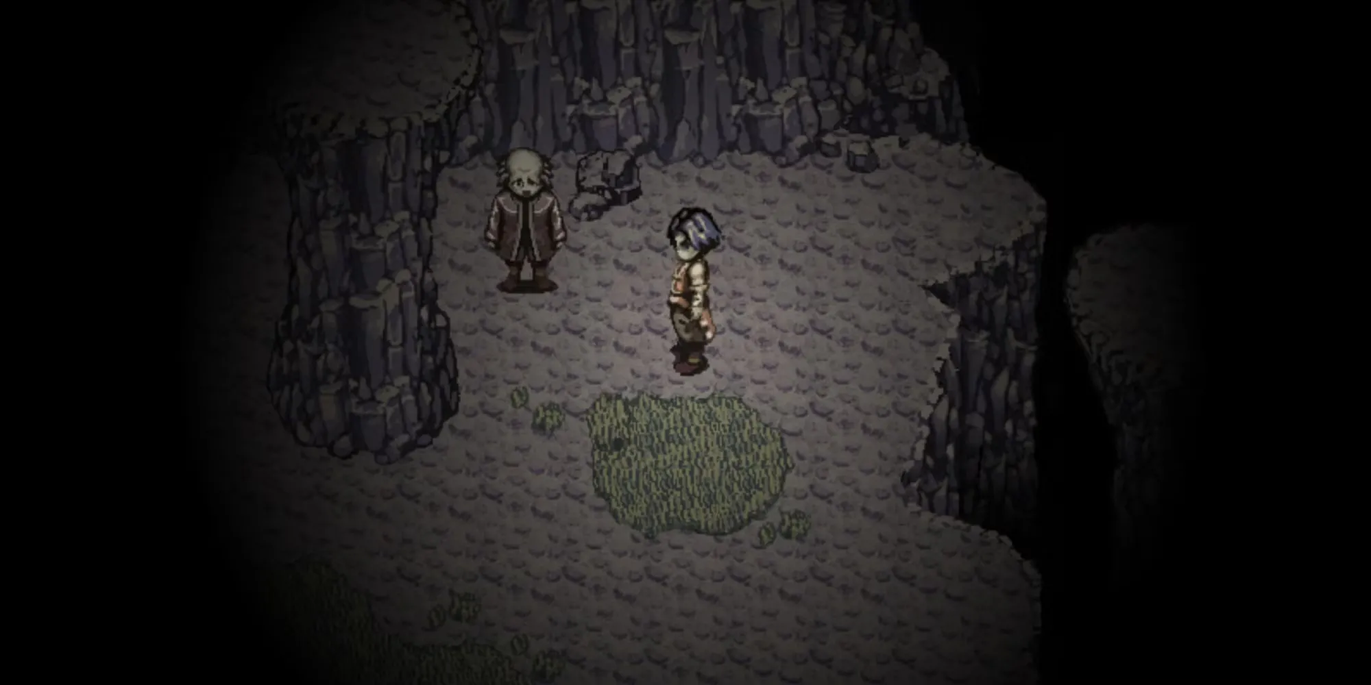 Hình ảnh đáng sợ, u ám của thế giới trong Fear &amp; Hunger, thể hiện chất kinh dị của game.