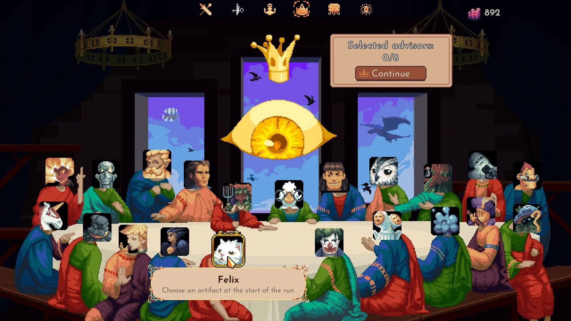 Hình ảnh gameplay tổng quan của The King is Watching với đồ họa Kingdom Rush