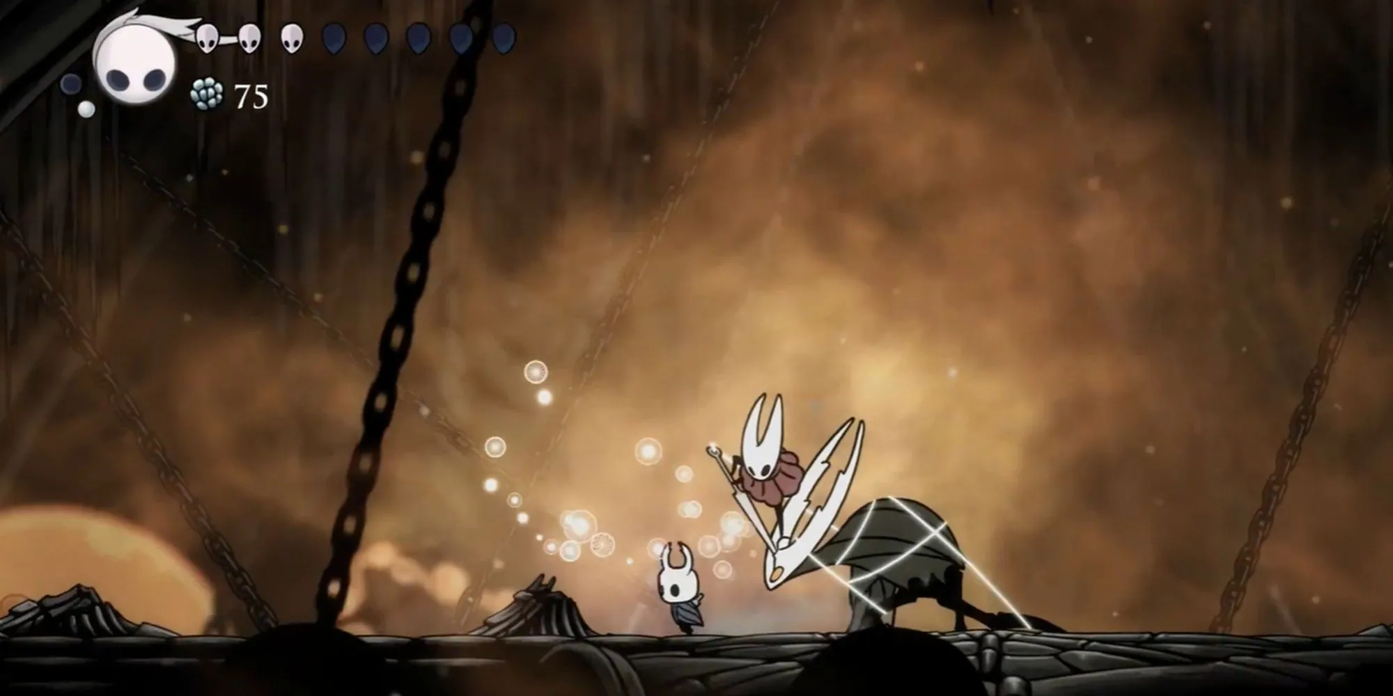 Hornet gục ngã trong trận chiến cuối cùng dẫn đến Kết Thúc 2: Sealed Siblings của Hollow Knight