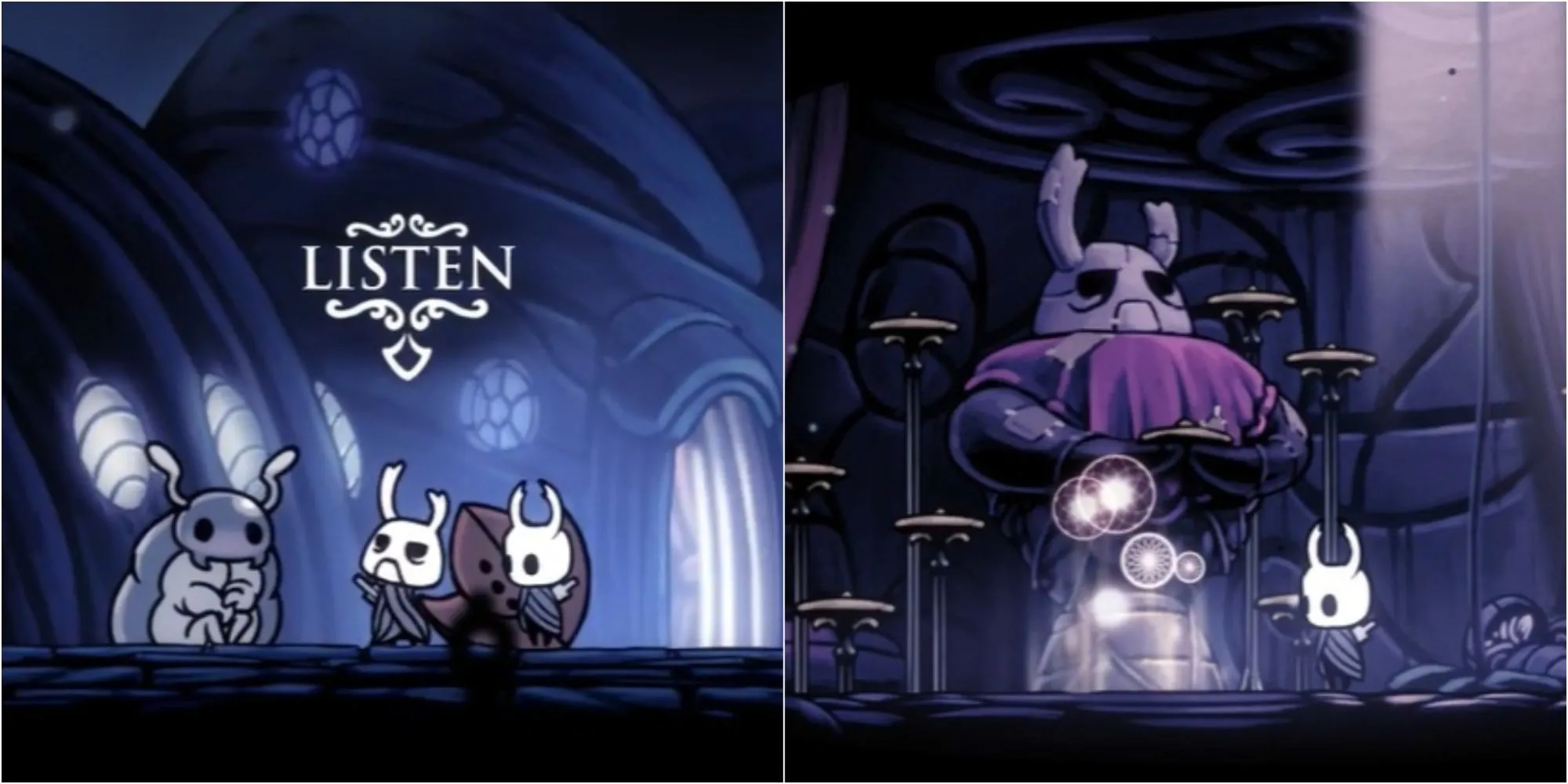 Hướng dẫn bắt đầu DLC Hidden Dreams, Knight đứng gần một cánh cổng mơ.