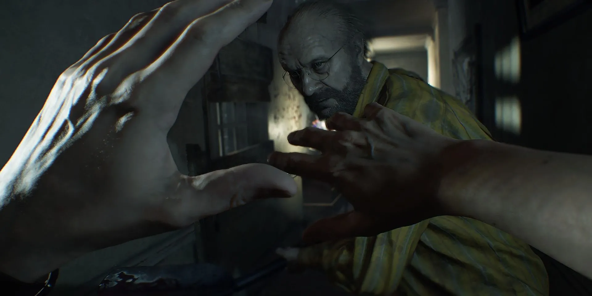 Jack attacks in Resident Evil 7