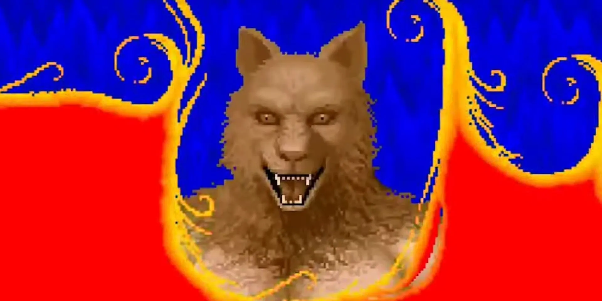 Khoảnh khắc chiến binh La Mã biến hình thành người sói đầy mạnh mẽ trong tựa game Altered Beast