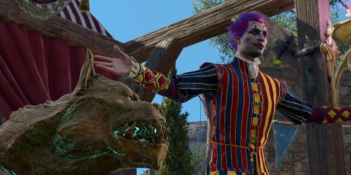 Một phần thân thể của Dribbles the Clown, gợi ý về nhiệm vụ tìm kiếm các mảnh ghép kinh dị trong Baldur's Gate 3