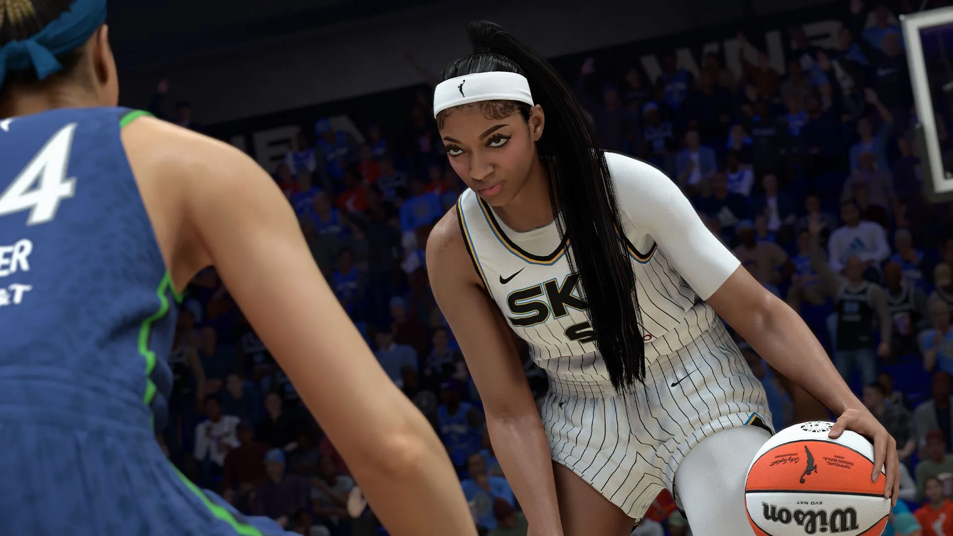 NBA 2K26 với hình ảnh cầu thủ bóng rổ và hiệu ứng động