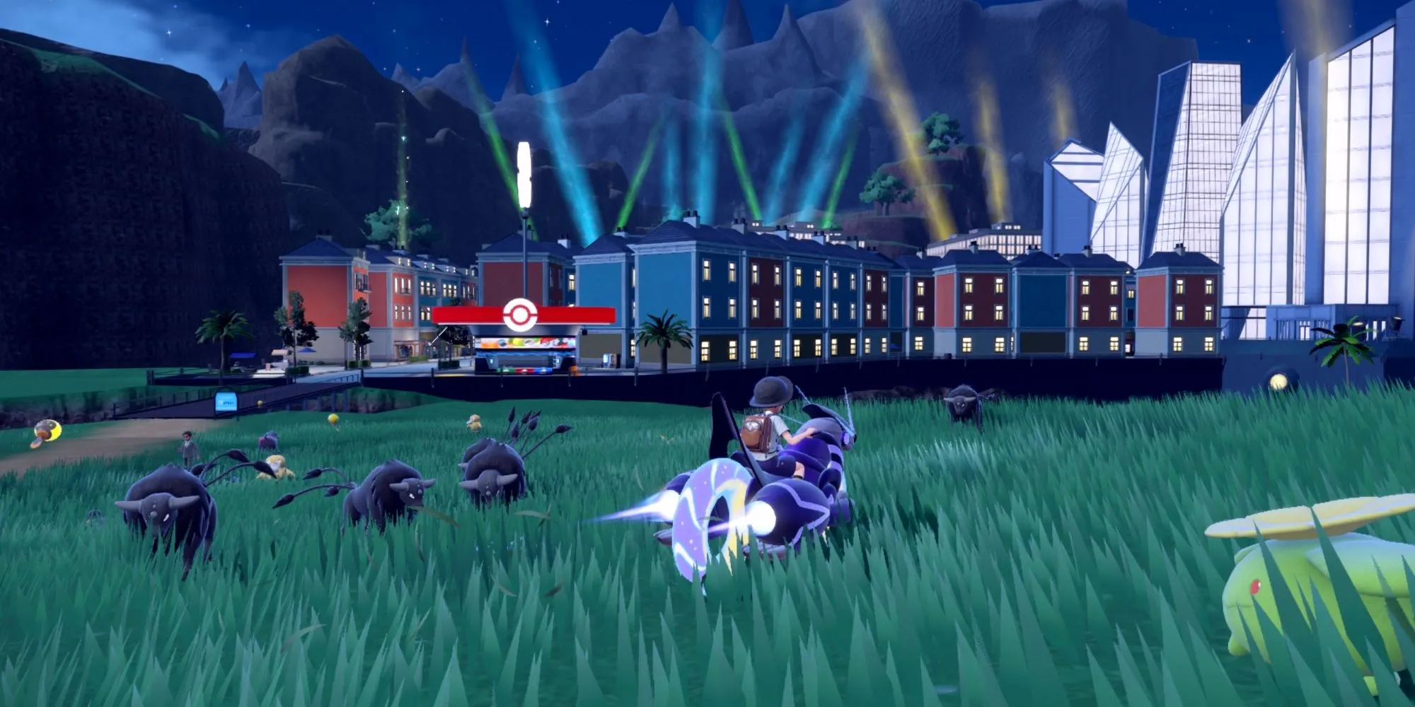 Pokemon Scarlet and Violet với các nhân vật và Pokemon trong môi trường mở