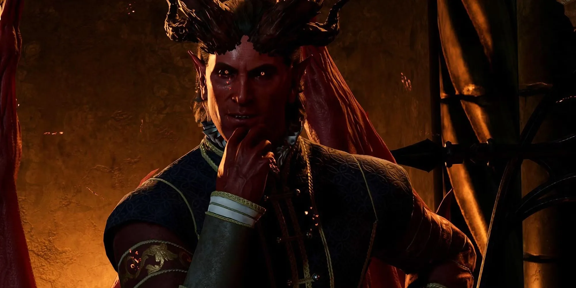 Quỷ Raphael với vẻ ngoài quyền lực và lời đề nghị cám dỗ trong Baldur's Gate 3