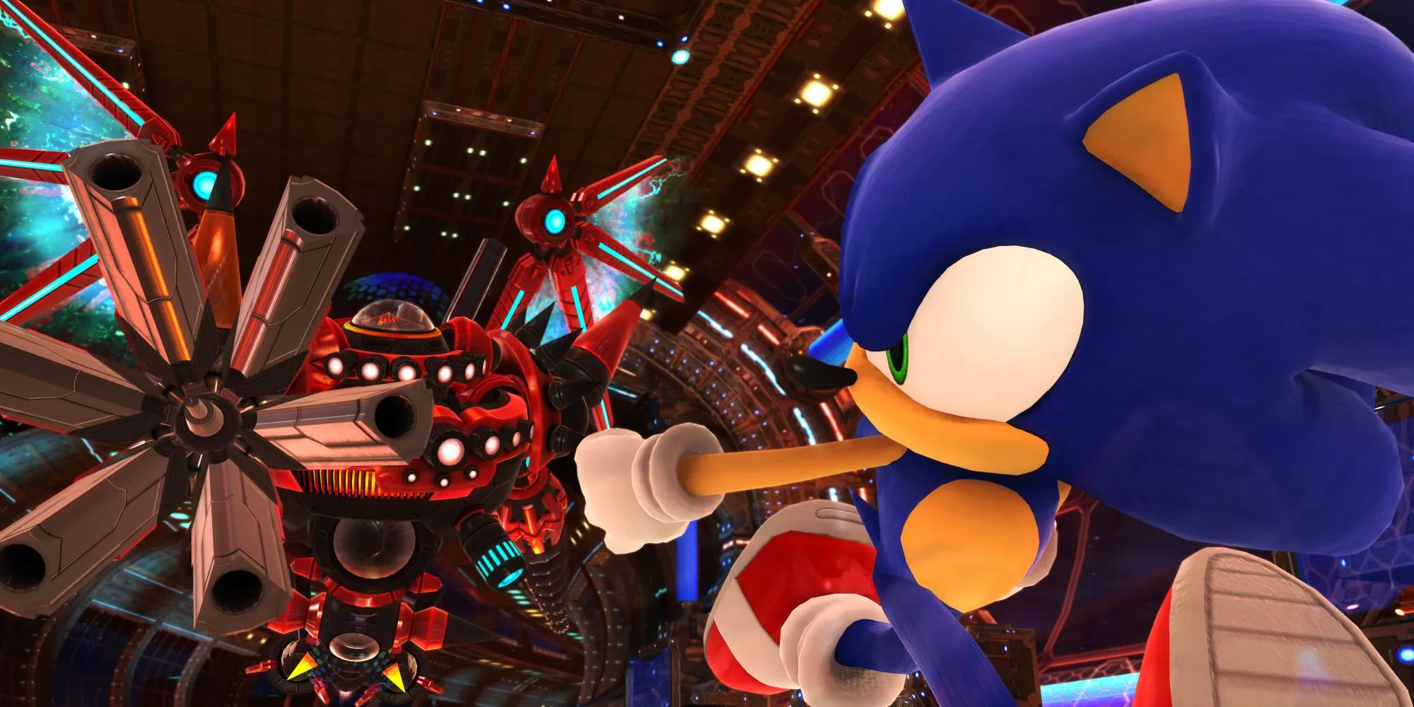 Sonic Generations với các phiên bản Sonic và Shadow trong một màn chơi
