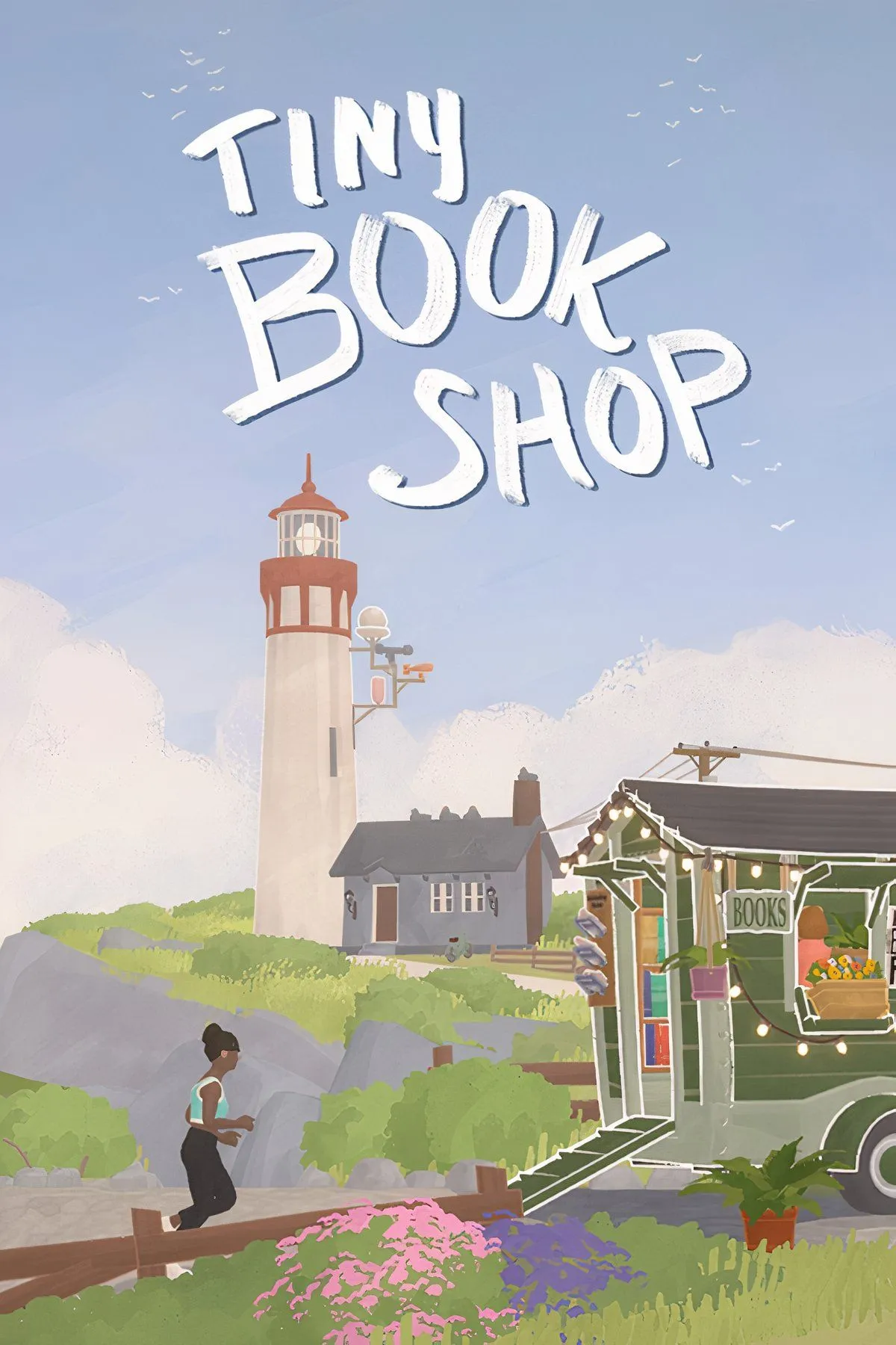Tổng hợp hình ảnh từ game Tiny Bookshop, giới thiệu các khung cảnh và nhân vật
