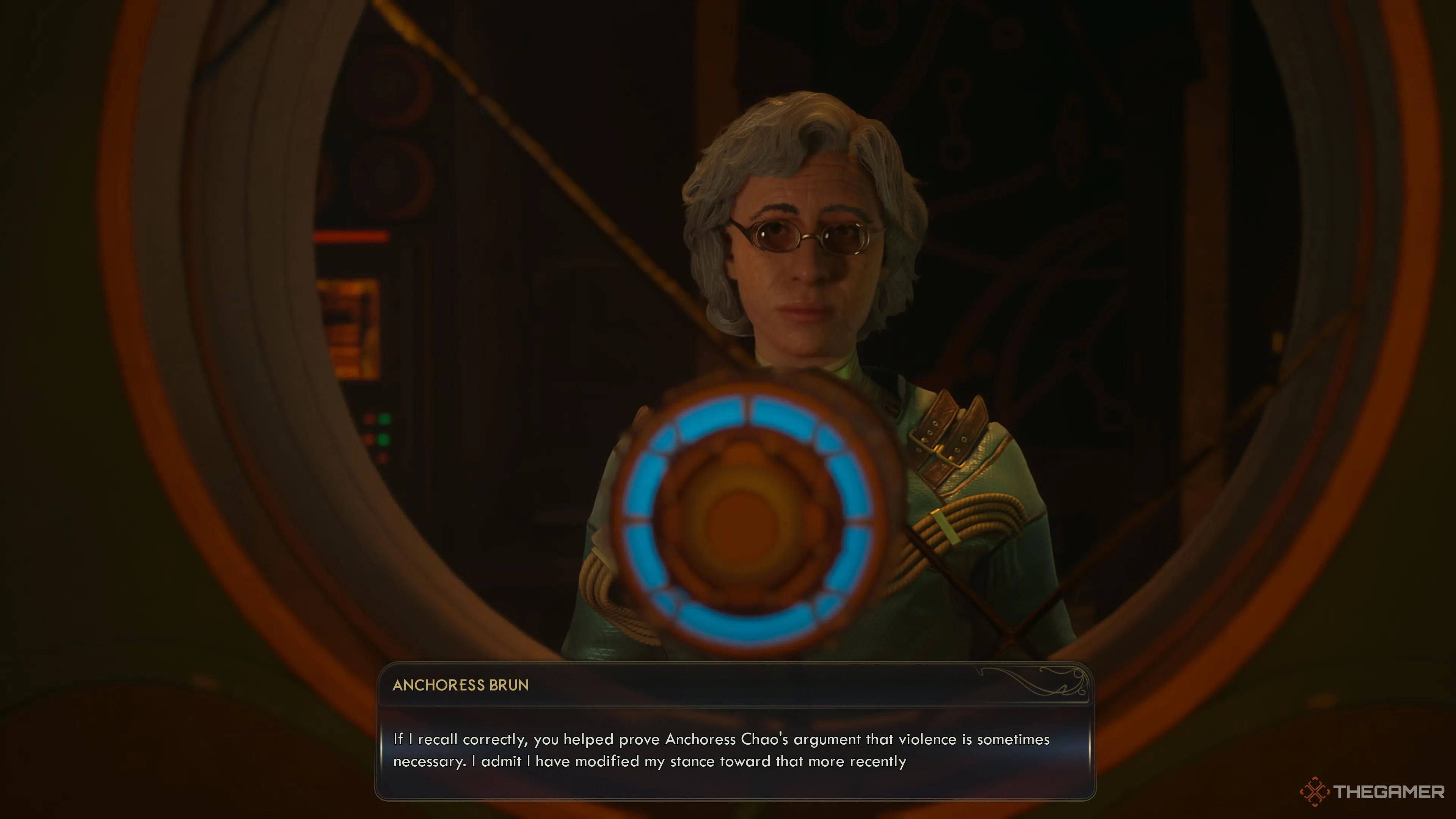 Anchoress Brun nhắc tới quyết định của bạn, The Outer Worlds 2