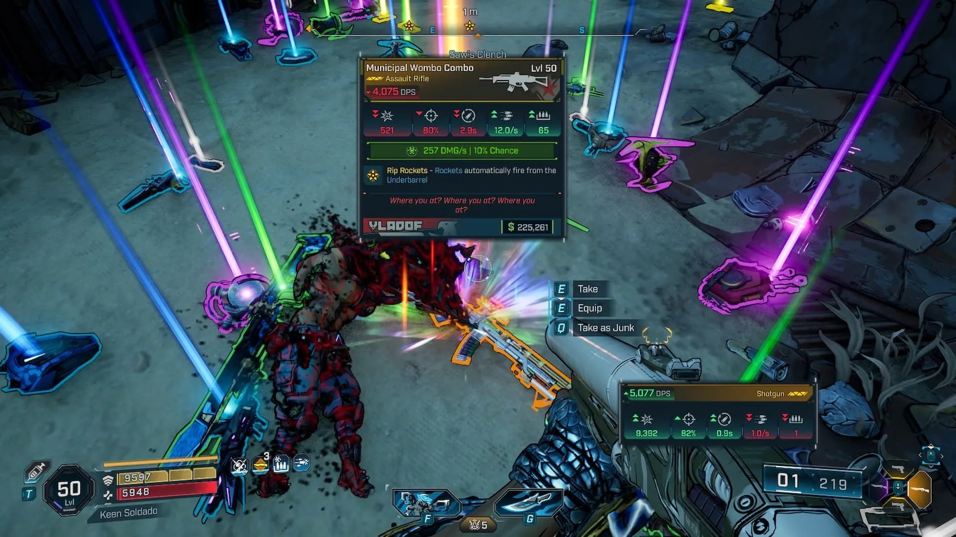 Ảnh khoe vũ khí phosphene được người chơi đăng trên Reddit, minh họa độ hiếm của drop