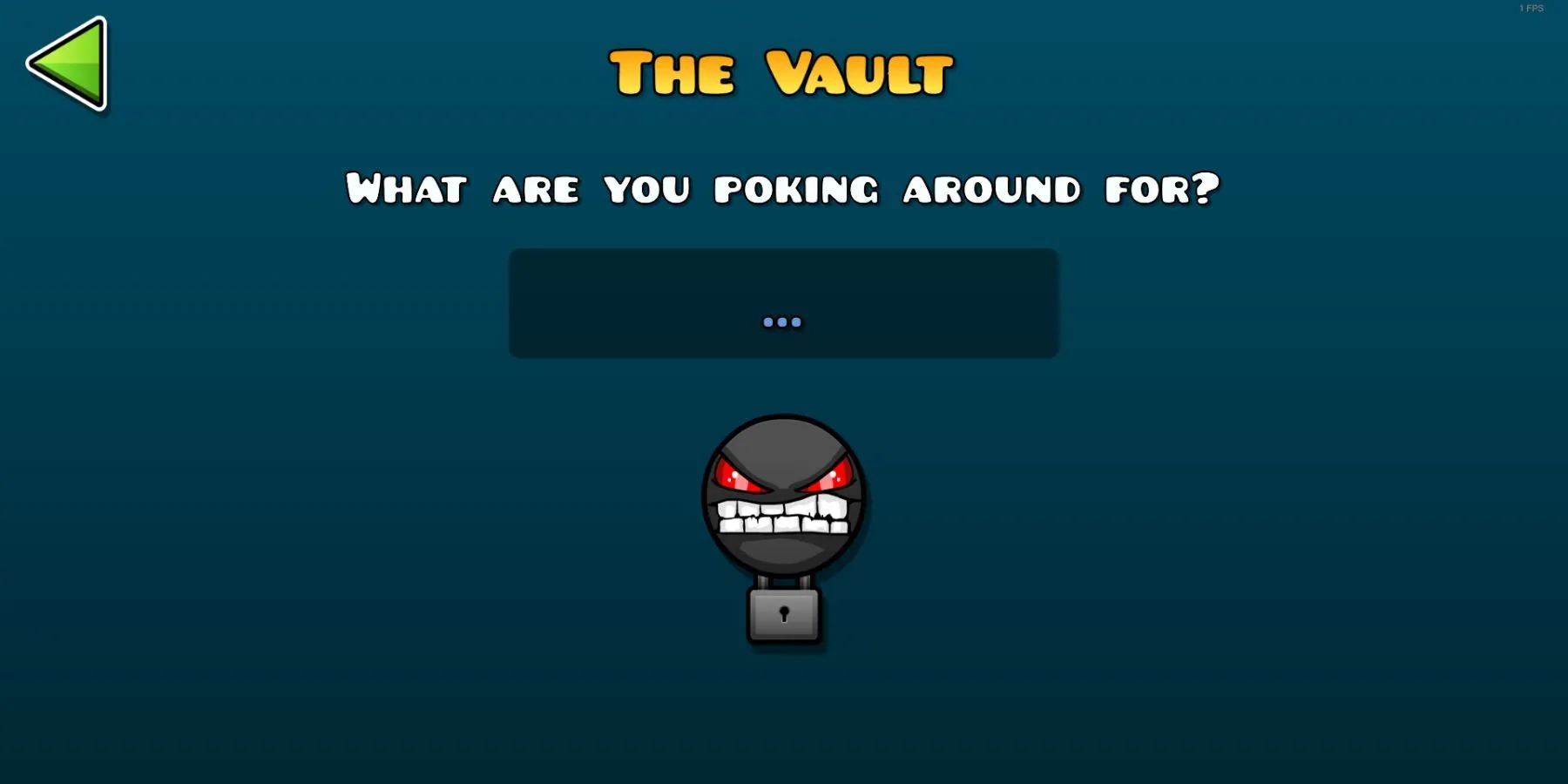 Ảnh minh họa màn nhập Vault Codes trong Geometry Dash, hiển thị icon phần thưởng