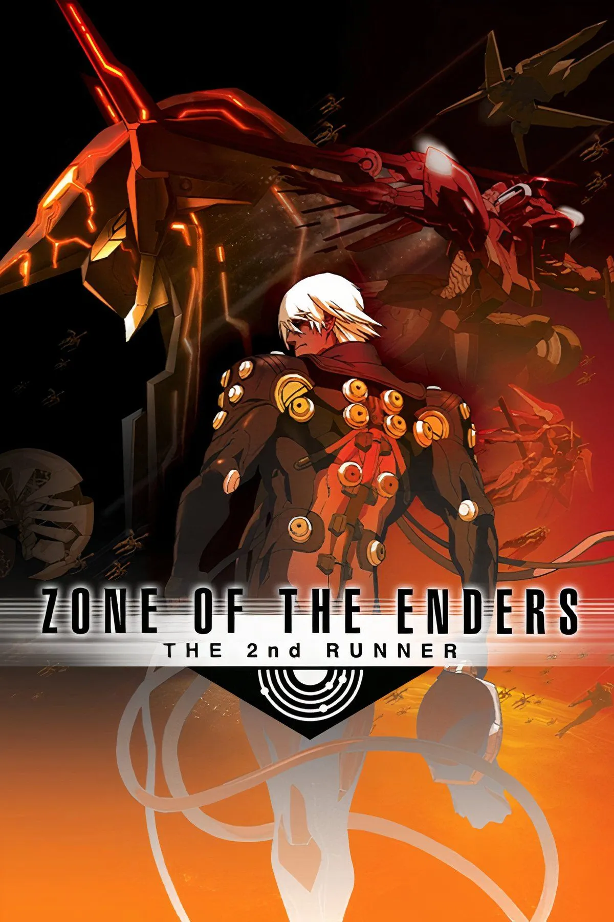 Ảnh Zone of the Enders: The 2nd Runner với Jehuty trong tư thế lao nhanh trên chiến trường không gian