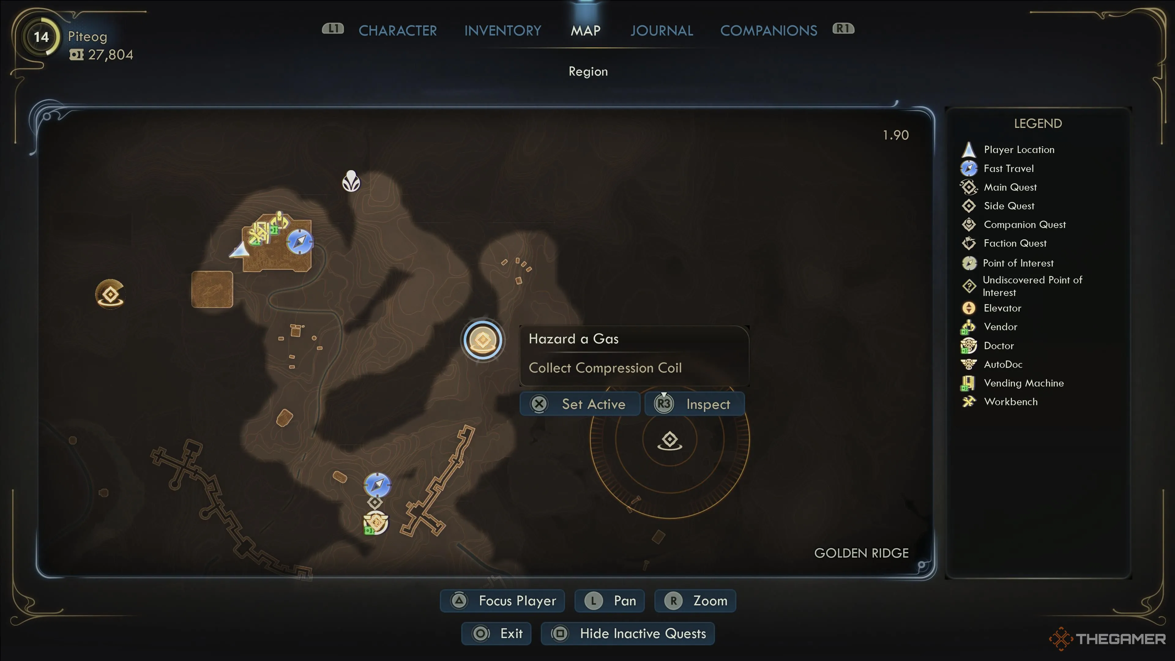 Bản đồ vị trí AutoDoc Compression Coil #5 trên Golden Ridge