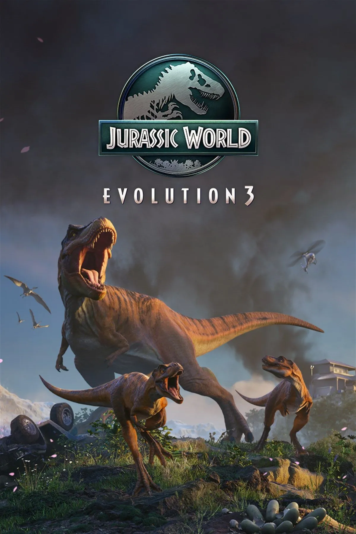 Bìa trò chơi Jurassic World Evolution 3 - artwork chính thức