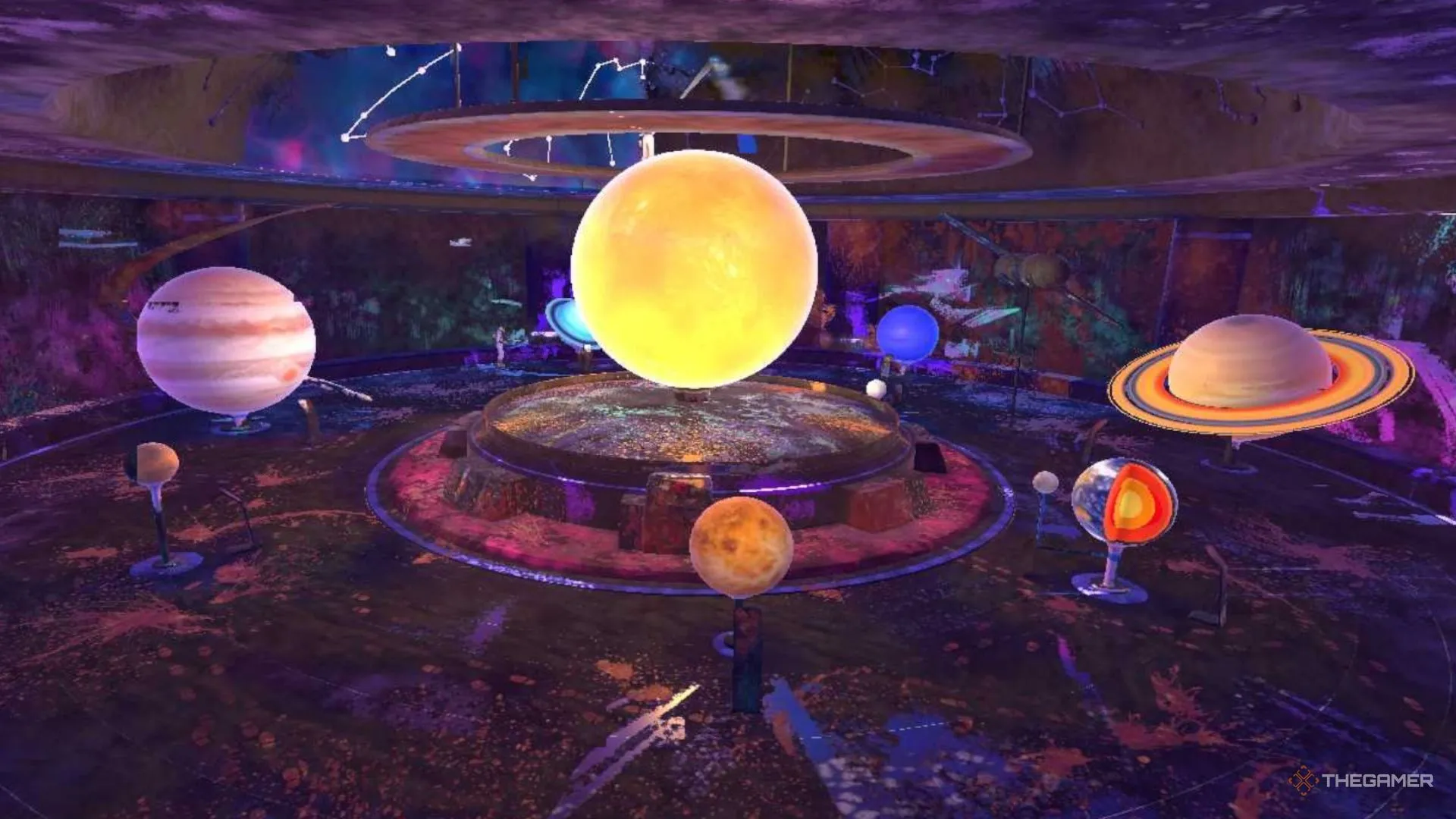 Các hành tinh được làm sạch dần trong phần triển lãm hệ mặt trời của PowerWash Simulator 2.