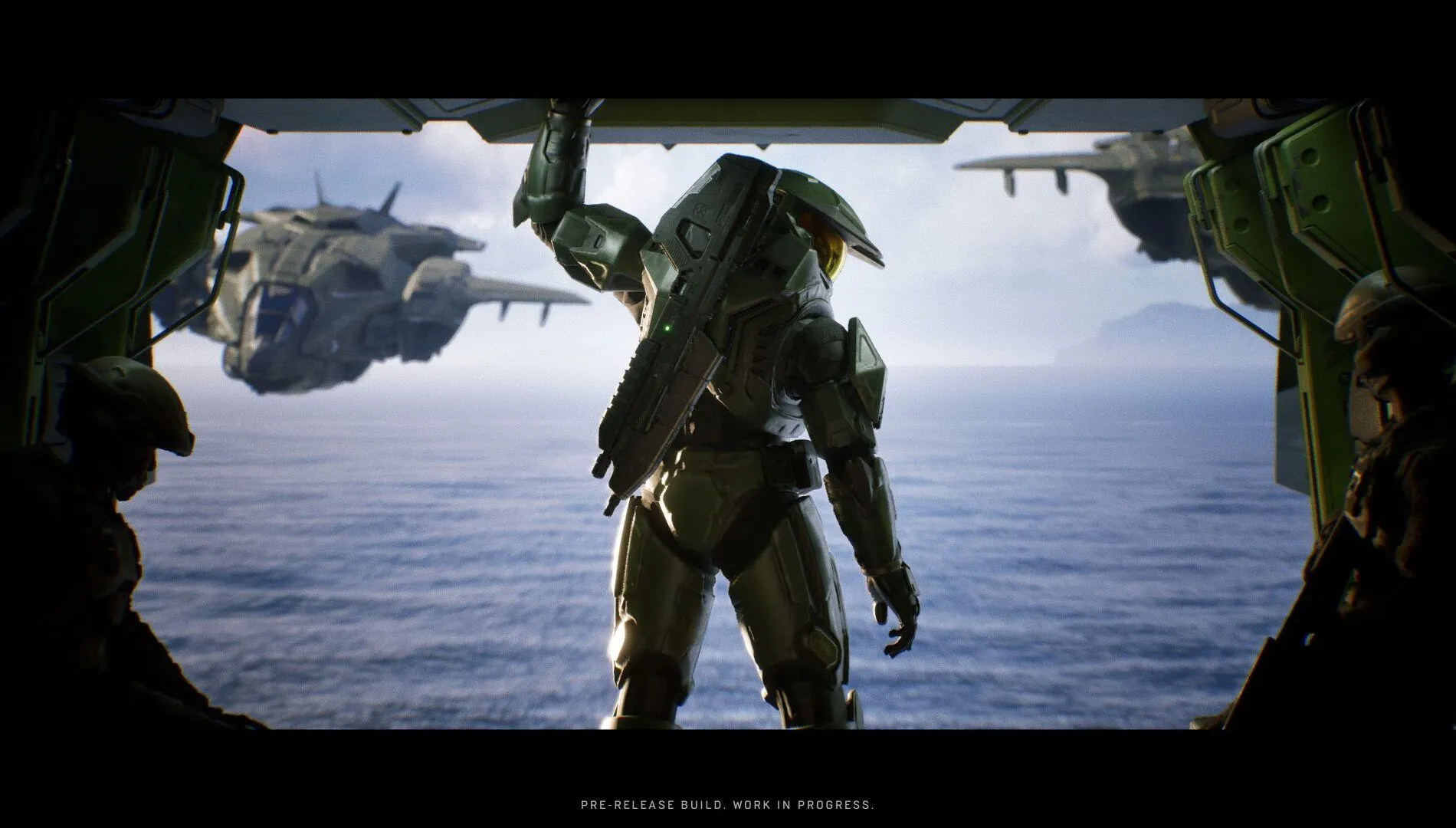 Cảnh quay cinematic Halo Campaign Evolved với Master Chief trong bộ giáp