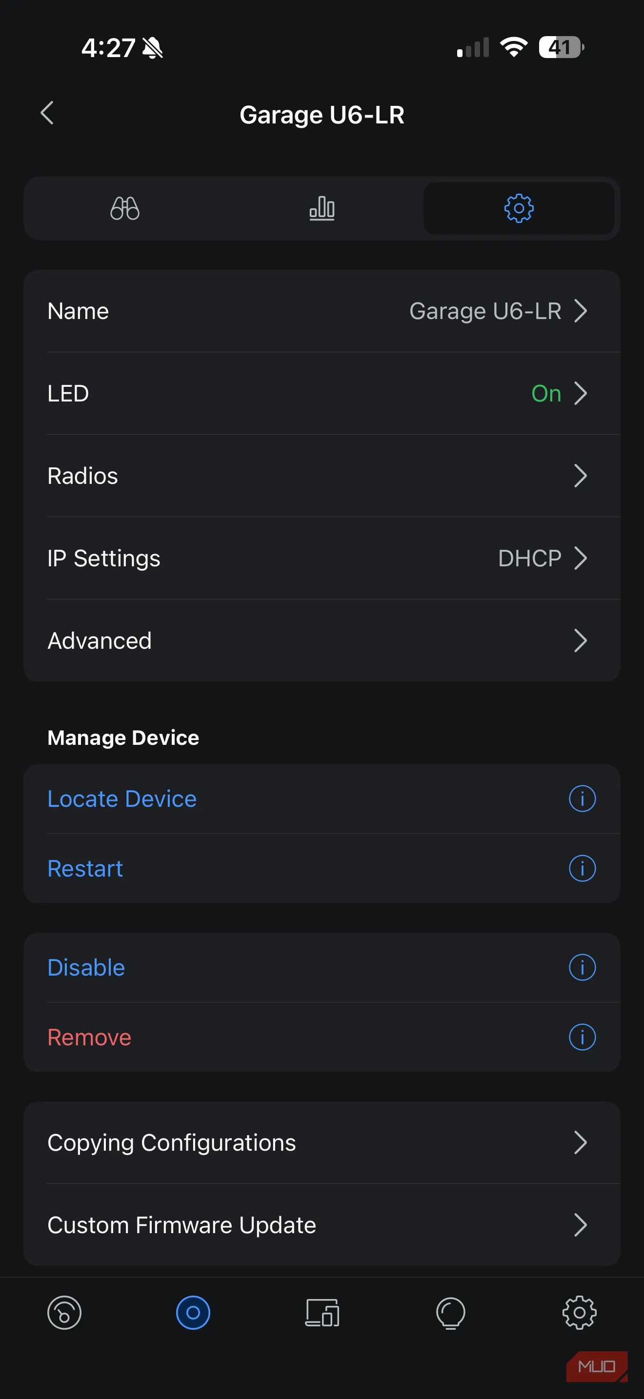 Cấu hình kênh trong UniFi Controller — chuyển Channel từ Auto sang thủ công để tránh nhiễu