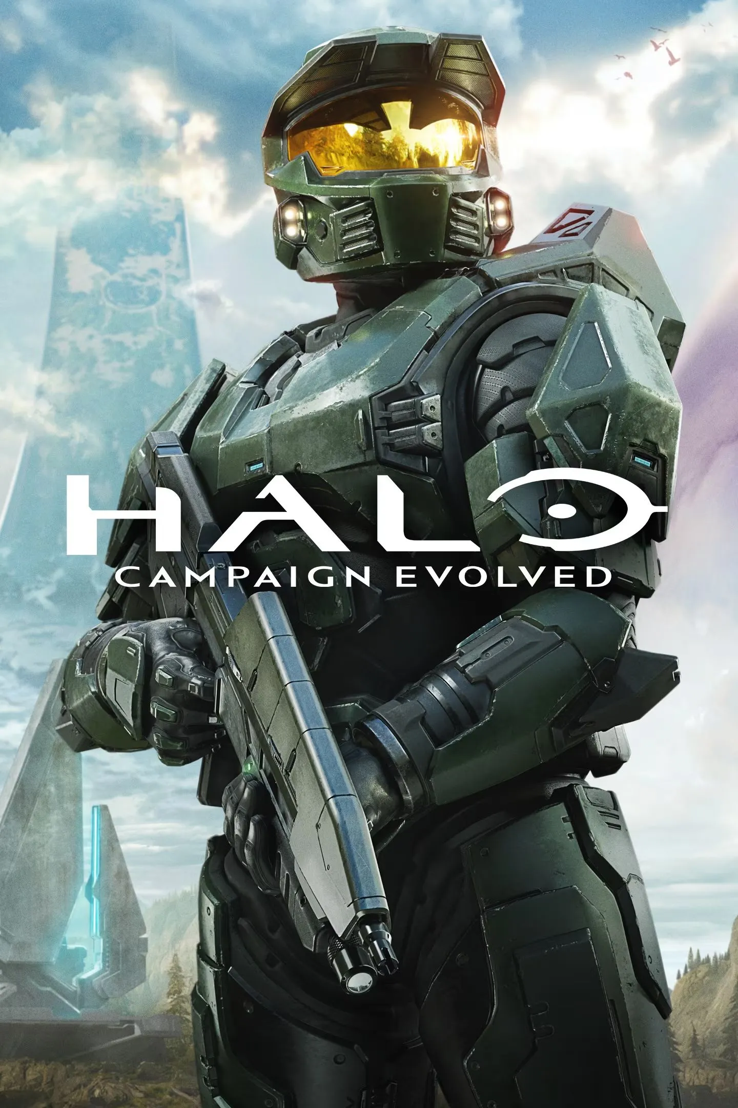 Cover art Halo Campaign Evolved trình diễn tông màu mới và logo remake của Halo