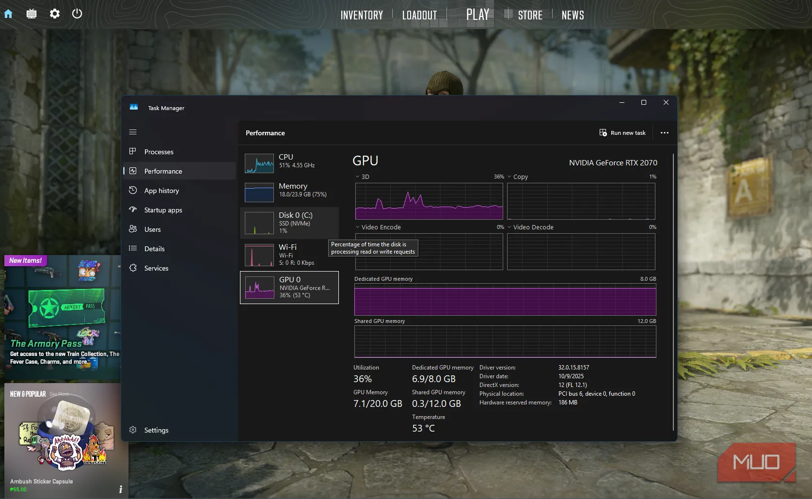 DSR/VSR làm GPU render ở độ phân giải cao hơn, tăng tải và nhiệt độ GPU