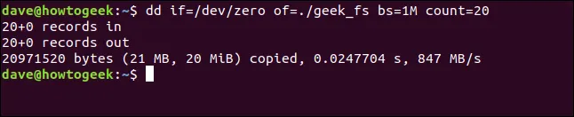 Dùng dd để tạo file image, mkfs để format và mount để kiểm tra