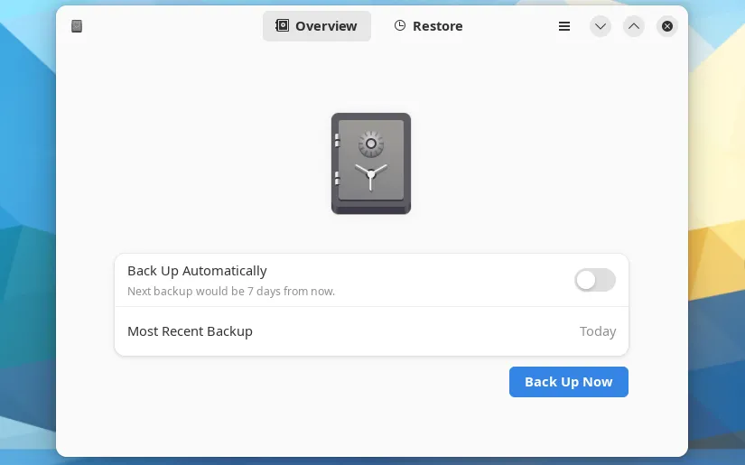 Giao diện Déjà Dup tùy chọn sao lưu lên OneDrive, Google Drive, mã hóa dữ liệu