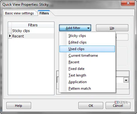 Giao diện Ethervane Echo - quản lý clipboard, tìm kiếm lịch sử sao chép