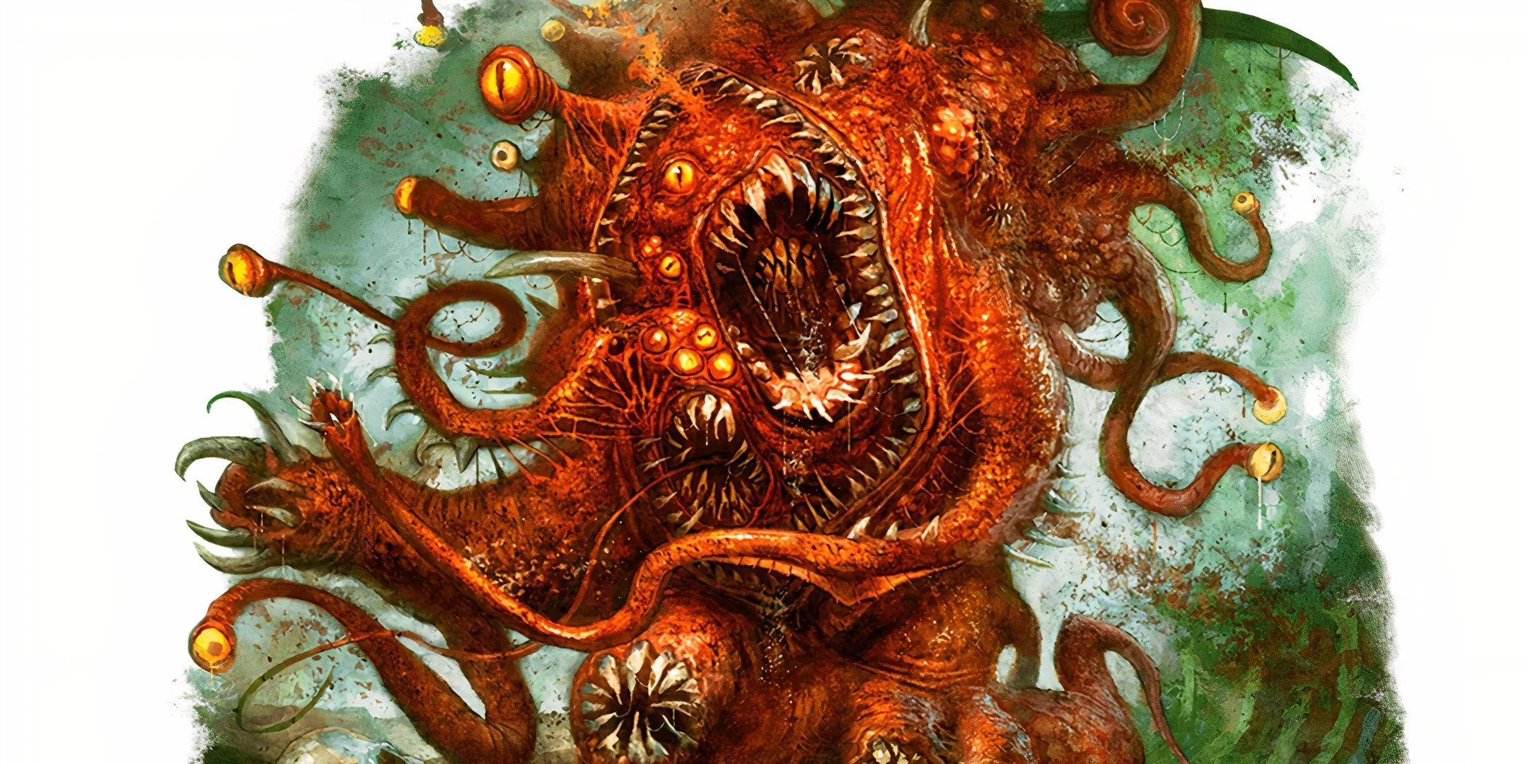 Gibbering Mouther nhiều mắt răng, nham nhở trong hang tối, tạo nên hỗn loạn cho party