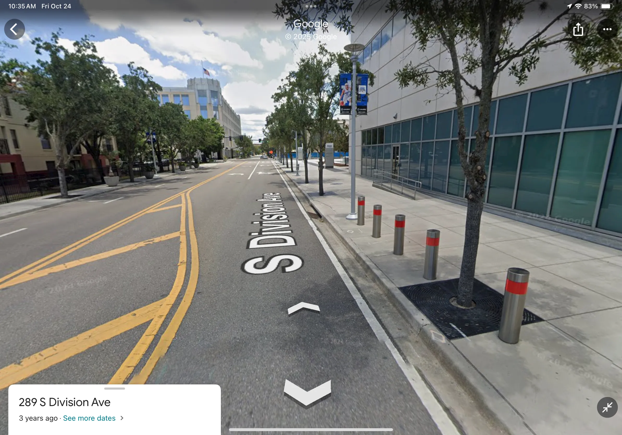 Google Street View cho phép xem trước khung cảnh đường phố trước khi đi