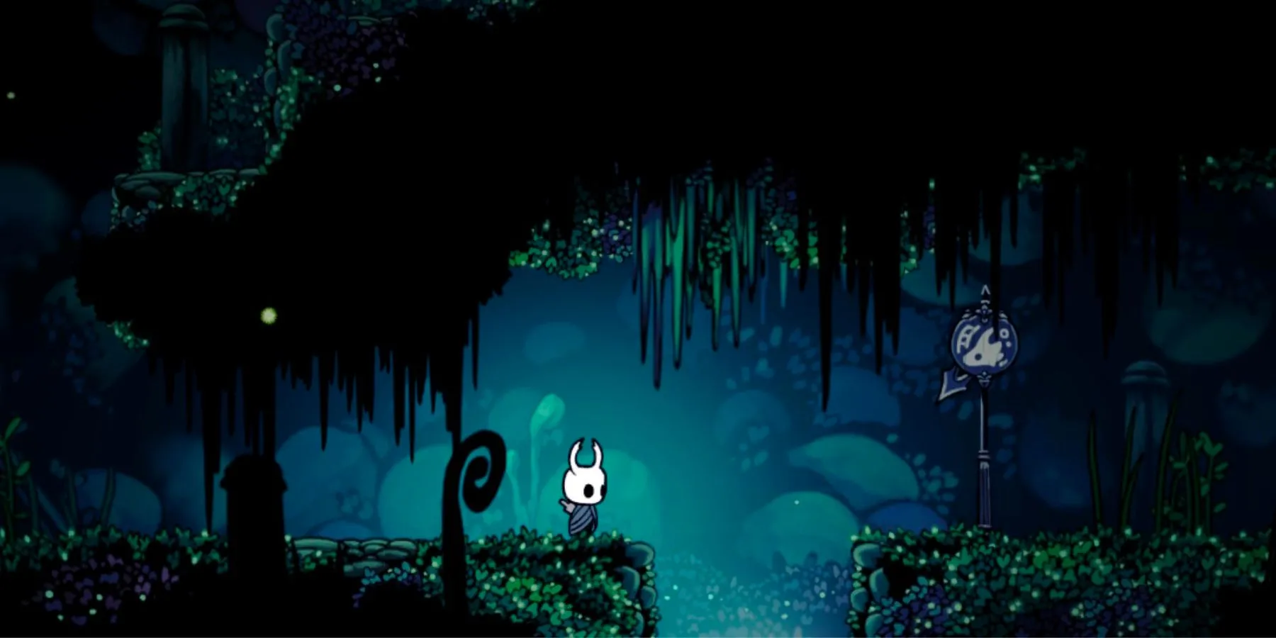 Greenpath Station giữa thảm thực vật, nên mở trước khi vào boss Hornet