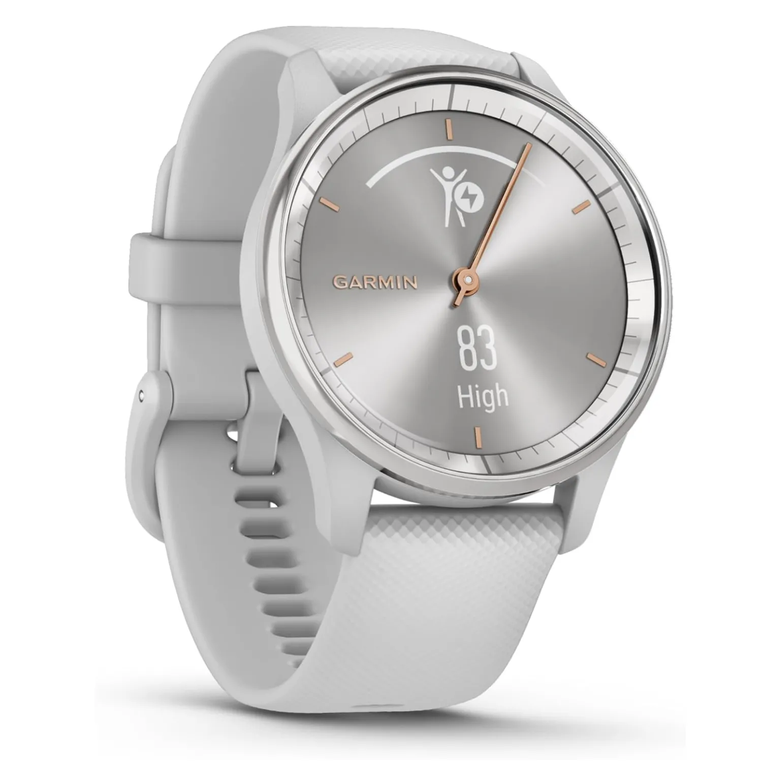 Hình ảnh mặt trước Garmin Vivomove Trend, đồng hồ lai phù hợp phong cách công sở và sự kiện
