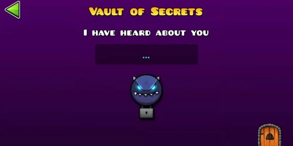 Hình Vault of Secrets Geometry Dash, minh họa các icon và màu sắc unlock được bằng mã