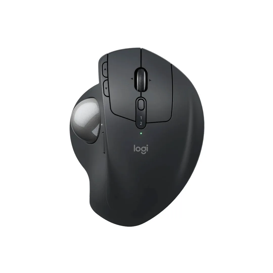 Logitech MX Ergo S trackball trên nền trắng.