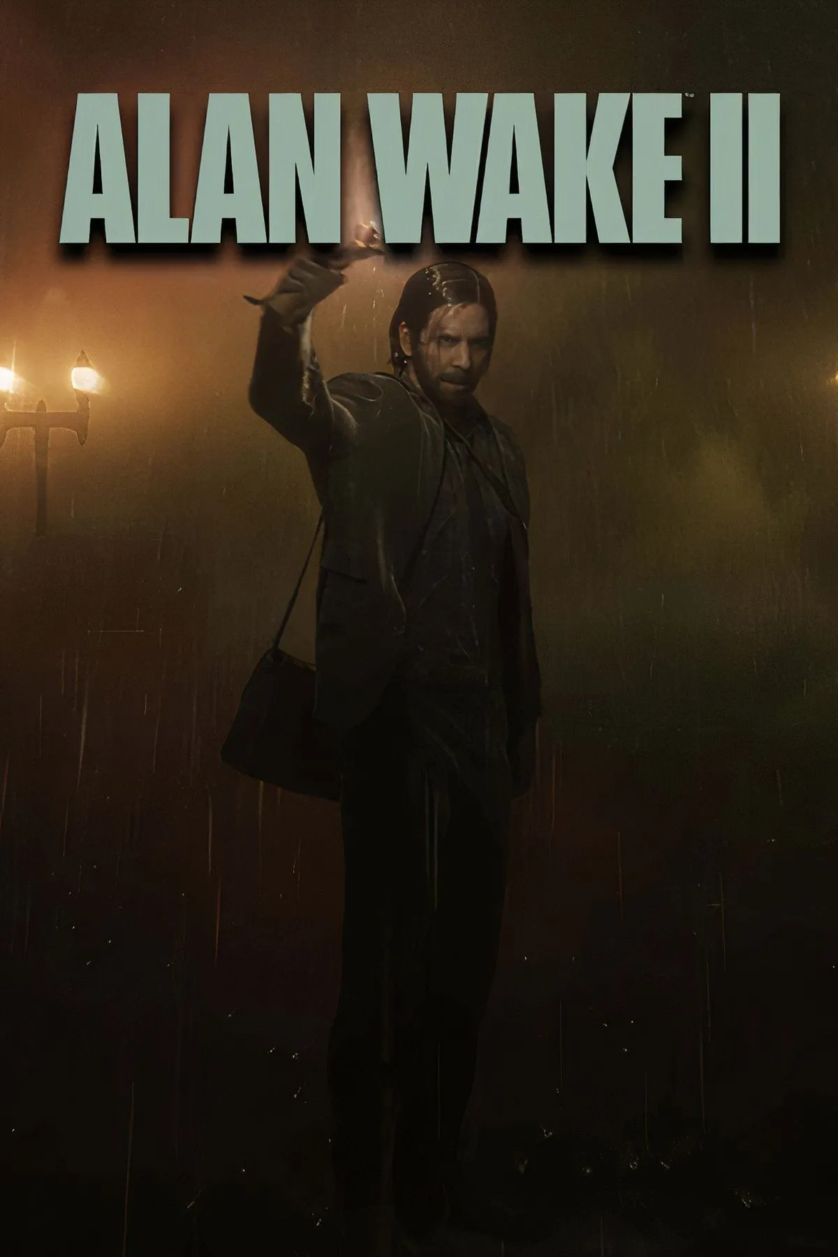 Màn hình trắng xám và khuôn mặt la hét trong Alan Wake 2